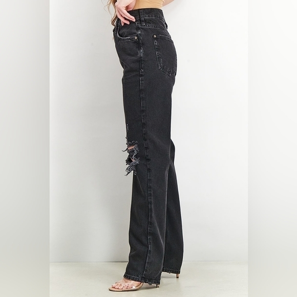 NWT Free People Women High Waisted Straight Leg Jeas $98 - Picture 3 of 11